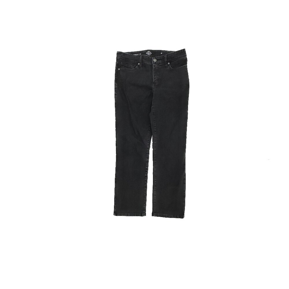 St. John's Bay Straight Leg Women's size 8P Black Denim Jeans‎